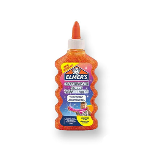 Picture of ELMERS GLITTERED GLUE ORANGE 177ML